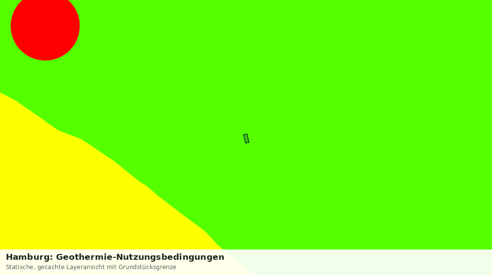 Statische Kartenansicht: Hamburg: Geothermie-Nutzungsbedingungen
