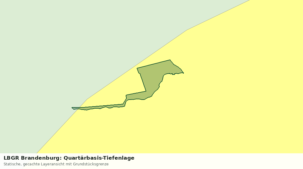 Statische Kartenansicht: LBGR Brandenburg: Quartärbasis-Tiefenlage