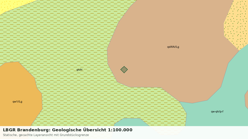 Statische Kartenansicht: LBGR Brandenburg: Geologische Übersicht 1:100.000