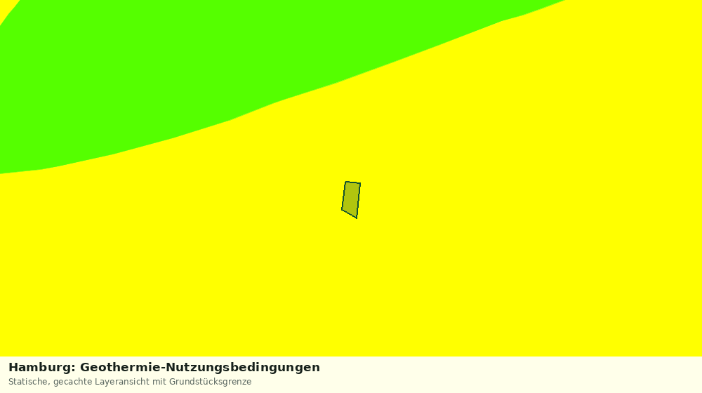 Statische Kartenansicht: Hamburg: Geothermie-Nutzungsbedingungen