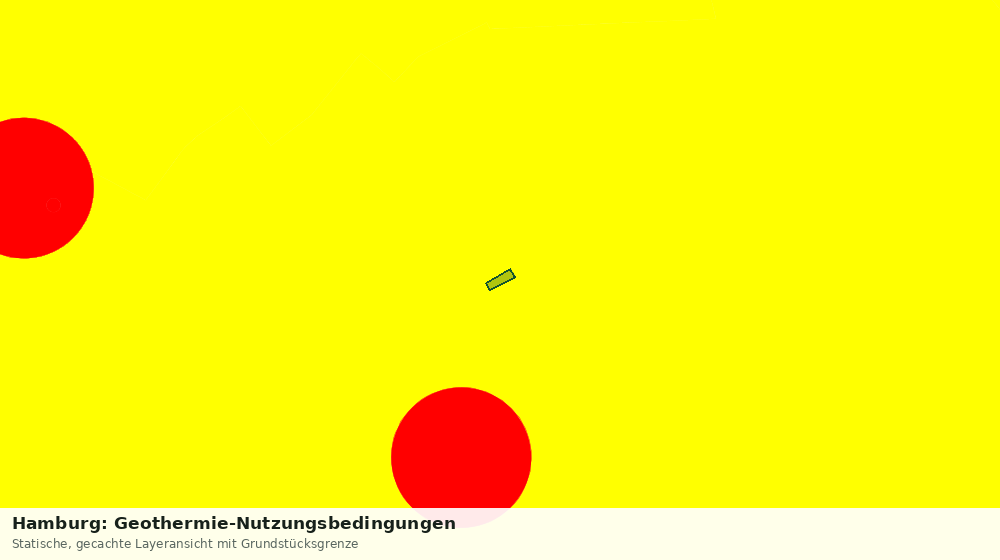 Statische Kartenansicht: Hamburg: Geothermie-Nutzungsbedingungen