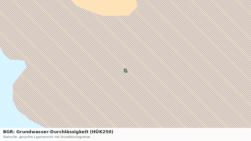 Statische Kartenansicht: BGR: Grundwasser-Durchlässigkeit (HÜK250)
