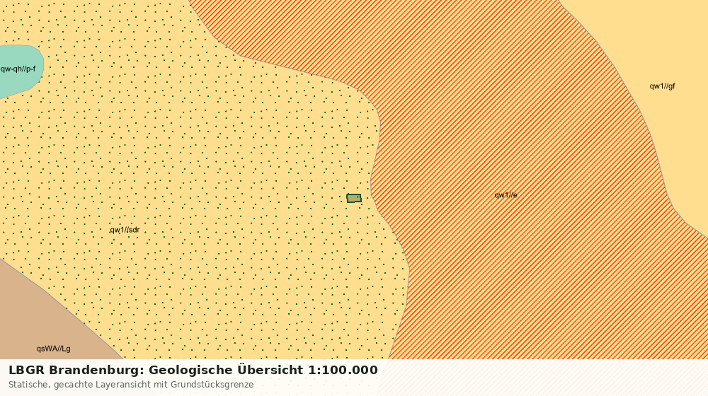 Statische Kartenansicht: LBGR Brandenburg: Geologische Übersicht 1:100.000