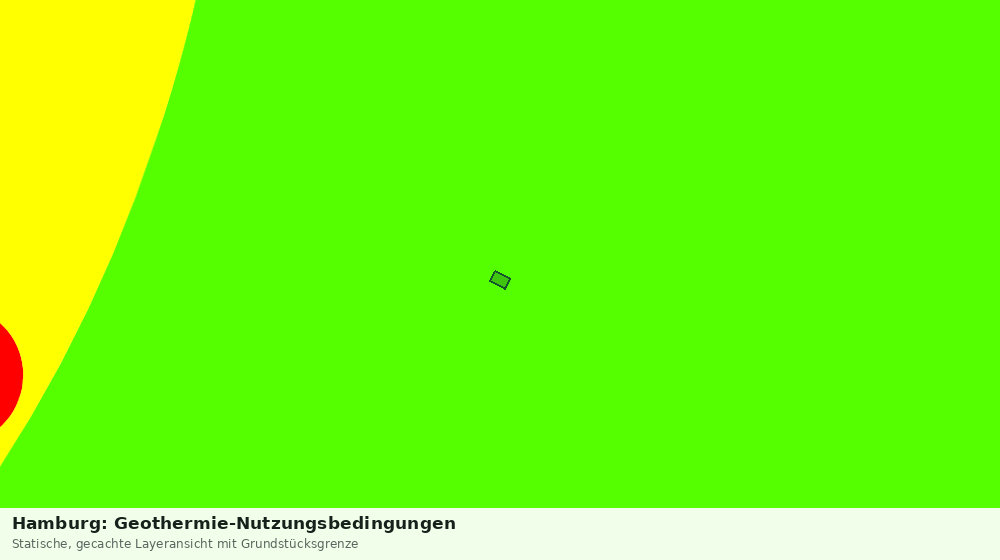 Statische Kartenansicht: Hamburg: Geothermie-Nutzungsbedingungen