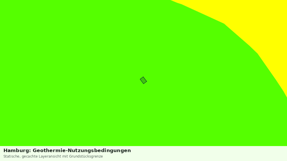 Statische Kartenansicht: Hamburg: Geothermie-Nutzungsbedingungen