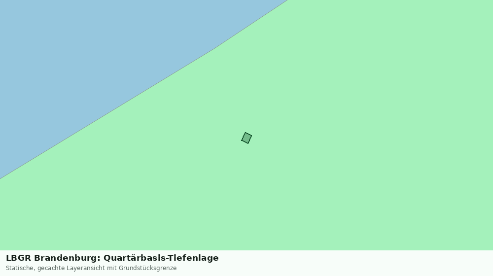 Statische Kartenansicht: LBGR Brandenburg: Quartärbasis-Tiefenlage
