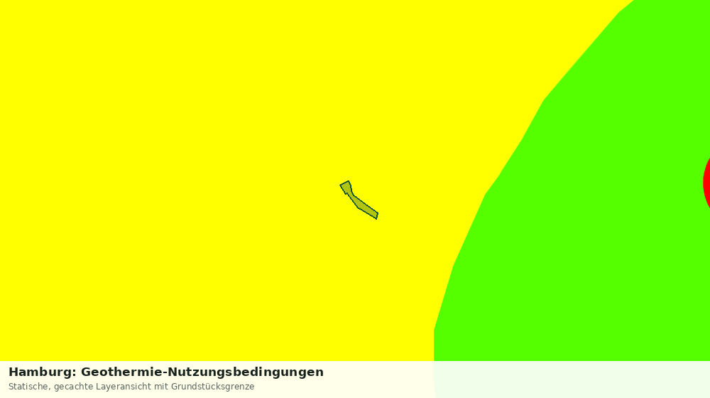 Statische Kartenansicht: Hamburg: Geothermie-Nutzungsbedingungen