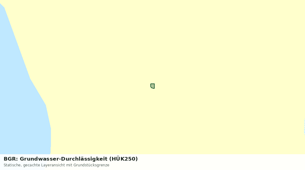 Statische Kartenansicht: BGR: Grundwasser-Durchlässigkeit (HÜK250)