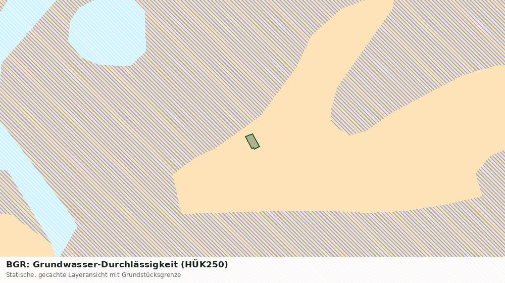 Statische Kartenansicht: BGR: Grundwasser-Durchlässigkeit (HÜK250)