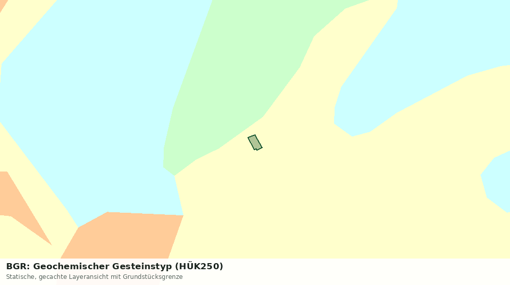 Statische Kartenansicht: BGR: Geochemischer Gesteinstyp (HÜK250)
