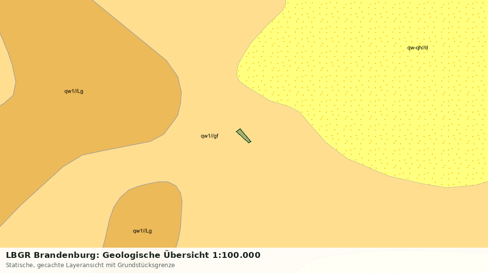 Statische Kartenansicht: LBGR Brandenburg: Geologische Übersicht 1:100.000