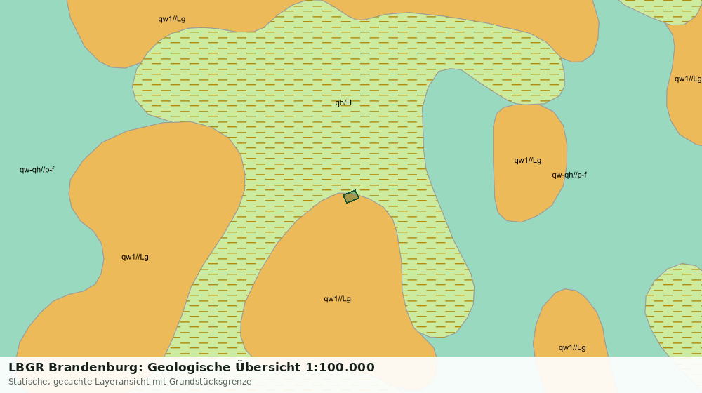 Statische Kartenansicht: LBGR Brandenburg: Geologische Übersicht 1:100.000
