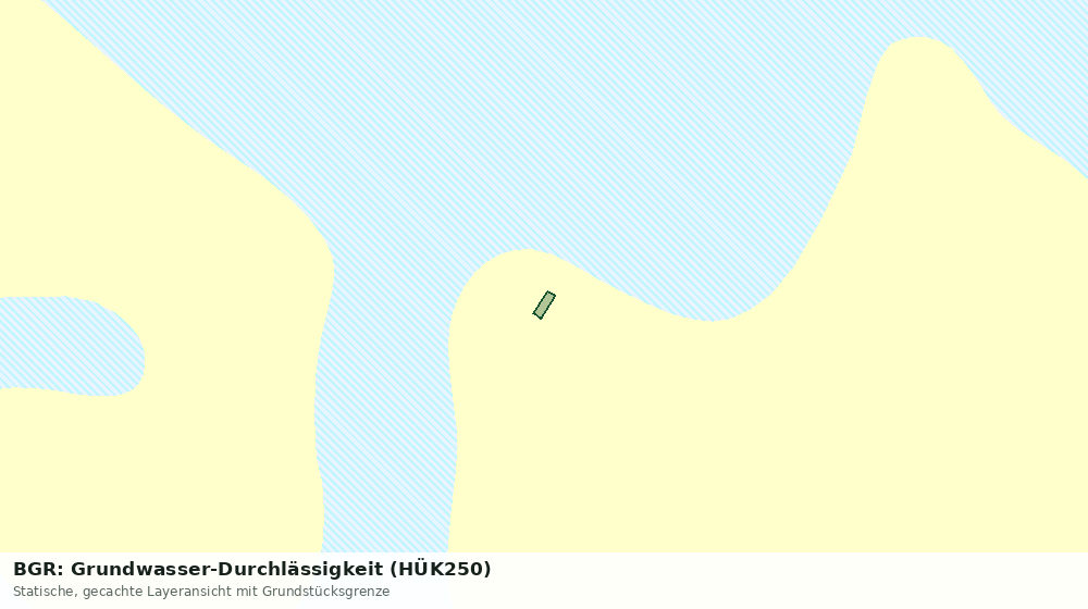 Statische Kartenansicht: BGR: Grundwasser-Durchlässigkeit (HÜK250)