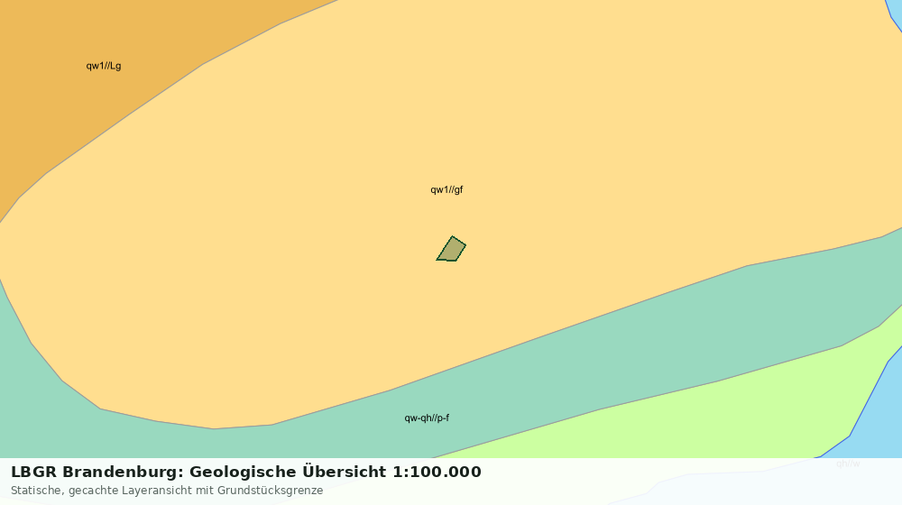 Statische Kartenansicht: LBGR Brandenburg: Geologische Übersicht 1:100.000