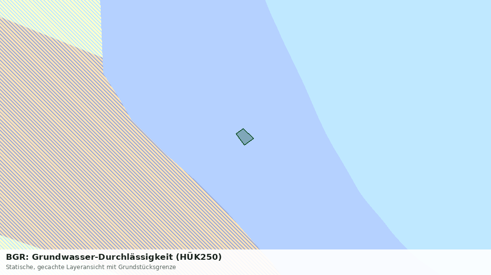 Statische Kartenansicht: BGR: Grundwasser-Durchlässigkeit (HÜK250)