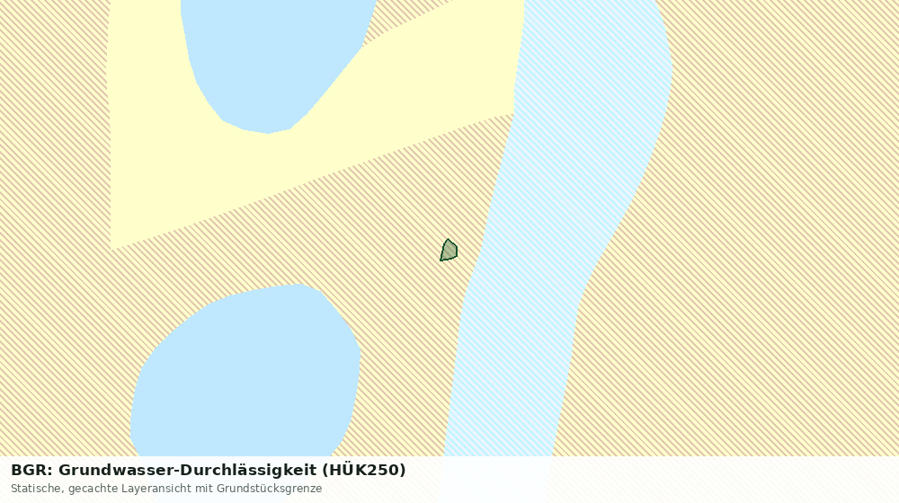 Statische Kartenansicht: BGR: Grundwasser-Durchlässigkeit (HÜK250)