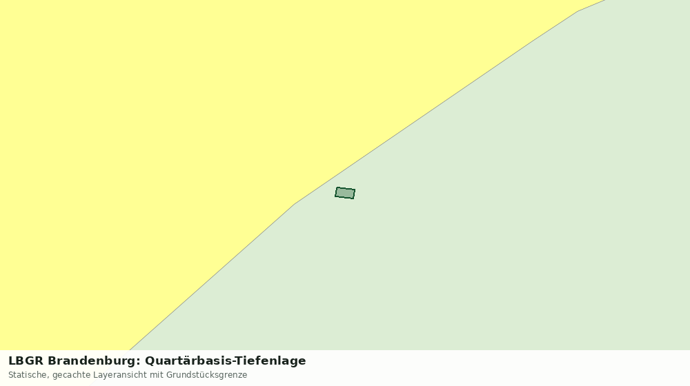 Statische Kartenansicht: LBGR Brandenburg: Quartärbasis-Tiefenlage