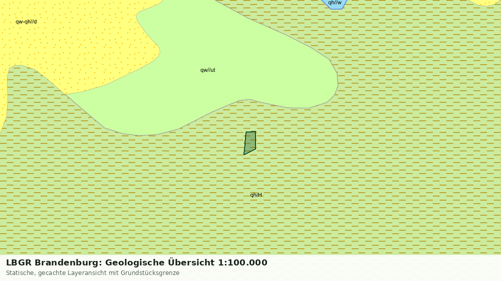 Statische Kartenansicht: LBGR Brandenburg: Geologische Übersicht 1:100.000