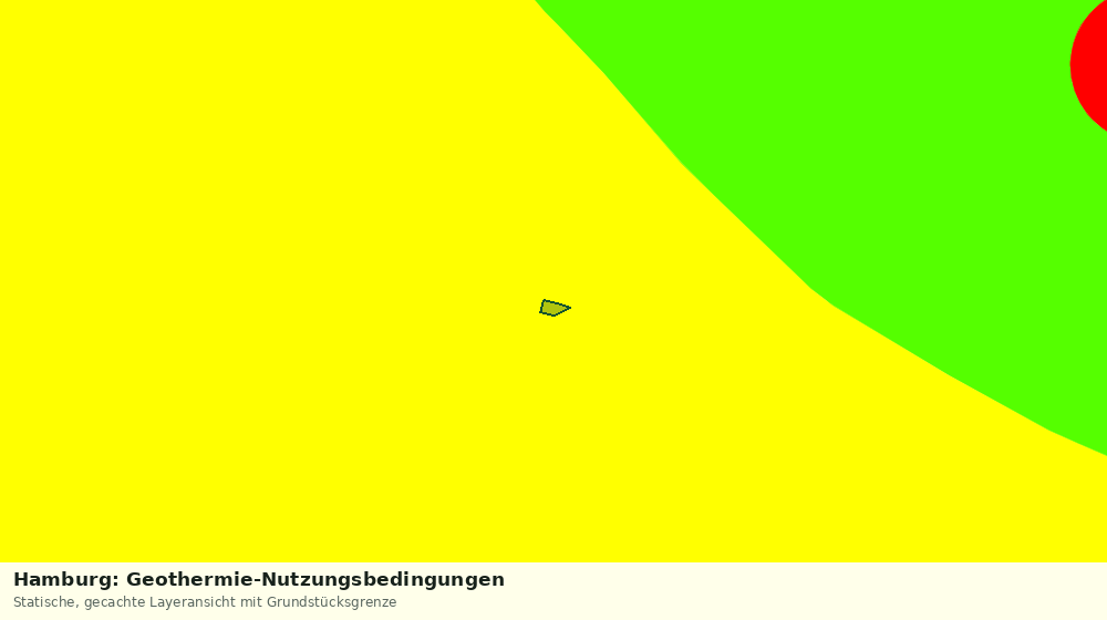 Statische Kartenansicht: Hamburg: Geothermie-Nutzungsbedingungen