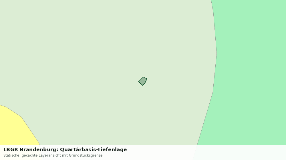 Statische Kartenansicht: LBGR Brandenburg: Quartärbasis-Tiefenlage