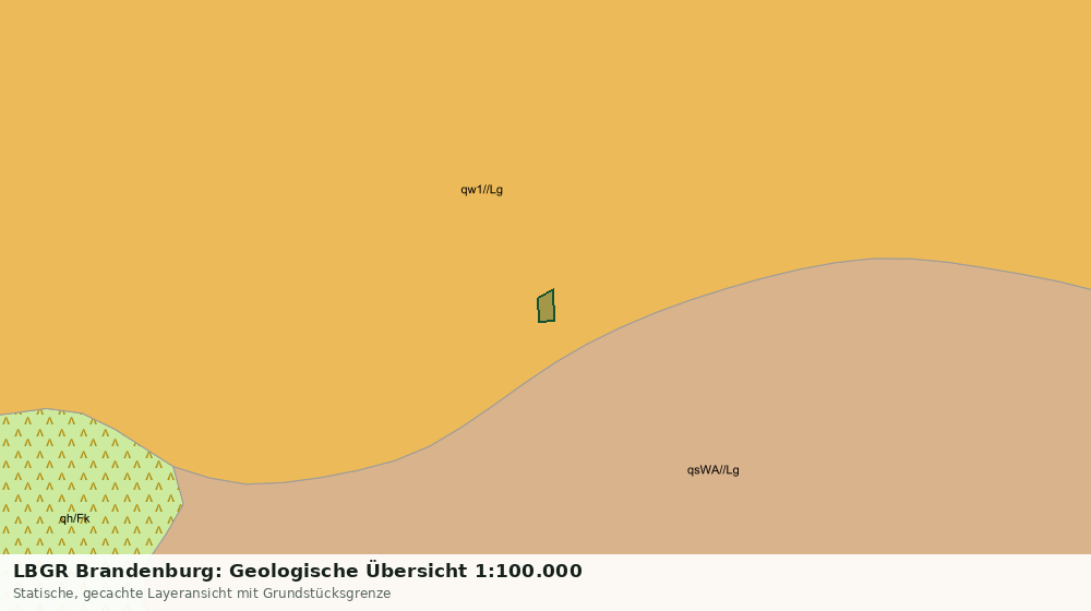 Statische Kartenansicht: LBGR Brandenburg: Geologische Übersicht 1:100.000