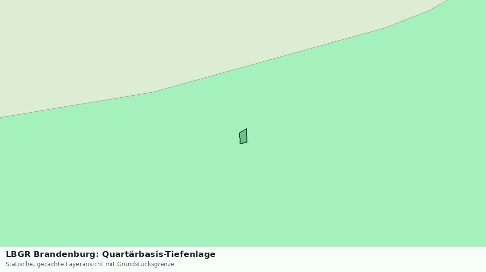 Statische Kartenansicht: LBGR Brandenburg: Quartärbasis-Tiefenlage