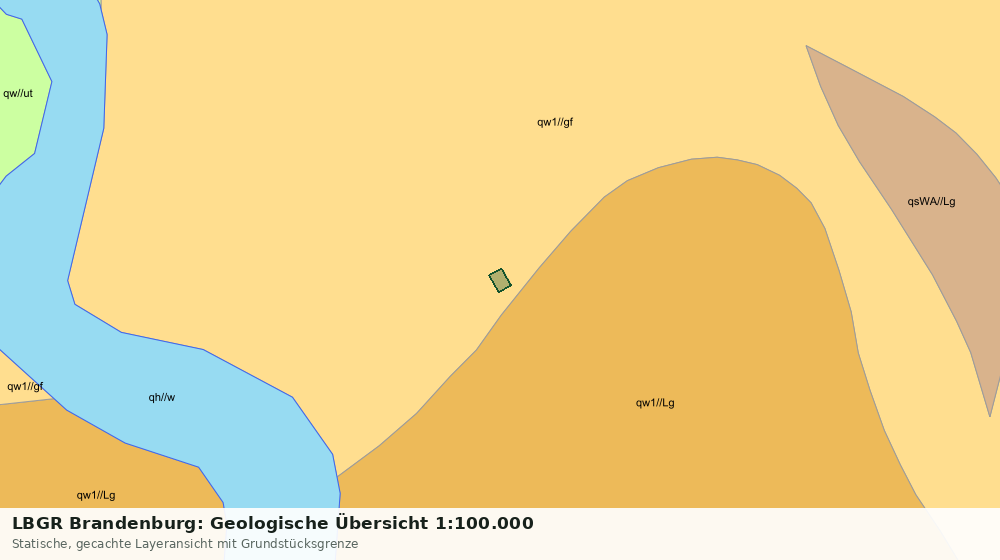 Statische Kartenansicht: LBGR Brandenburg: Geologische Übersicht 1:100.000
