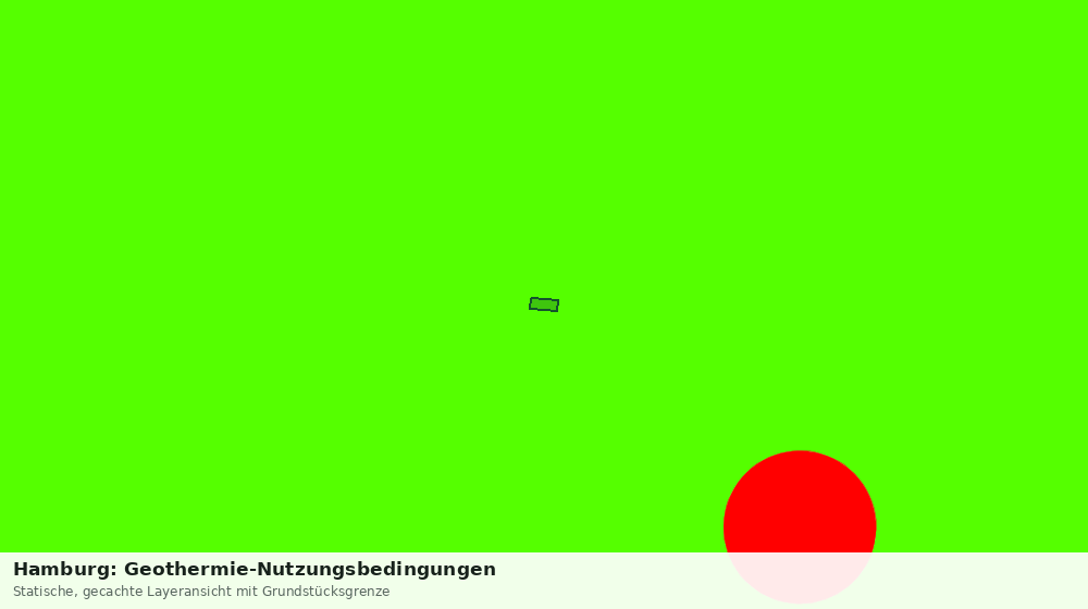 Statische Kartenansicht: Hamburg: Geothermie-Nutzungsbedingungen