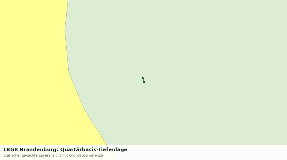 Statische Kartenansicht: LBGR Brandenburg: Quartärbasis-Tiefenlage