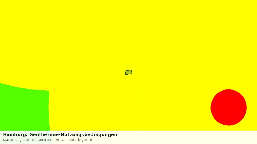 Statische Kartenansicht: Hamburg: Geothermie-Nutzungsbedingungen