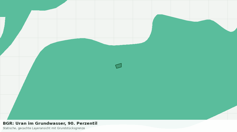 Statische Kartenansicht: BGR: Uran im Grundwasser, 90. Perzentil