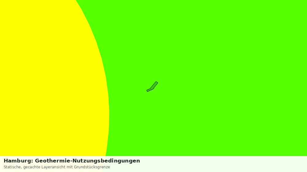 Statische Kartenansicht: Hamburg: Geothermie-Nutzungsbedingungen