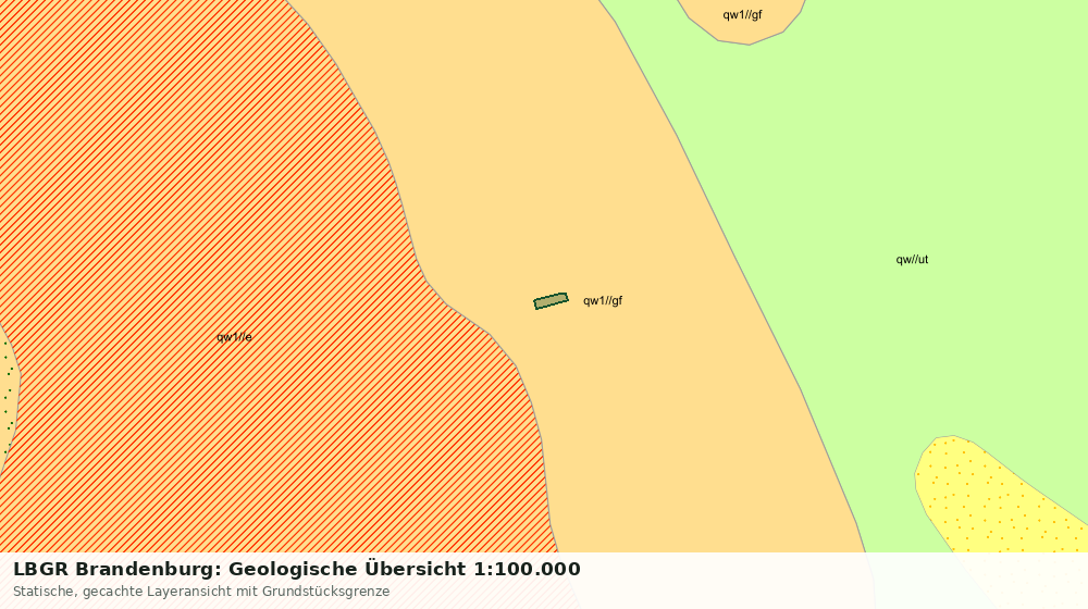 Statische Kartenansicht: LBGR Brandenburg: Geologische Übersicht 1:100.000