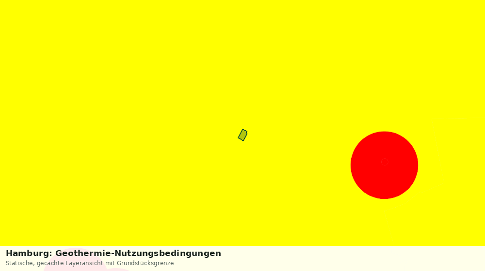 Statische Kartenansicht: Hamburg: Geothermie-Nutzungsbedingungen