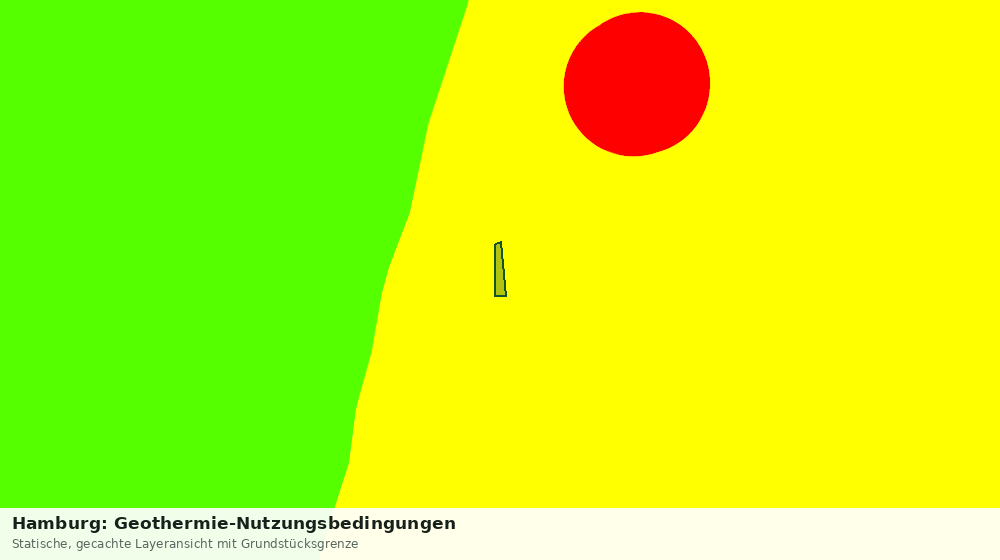 Statische Kartenansicht: Hamburg: Geothermie-Nutzungsbedingungen