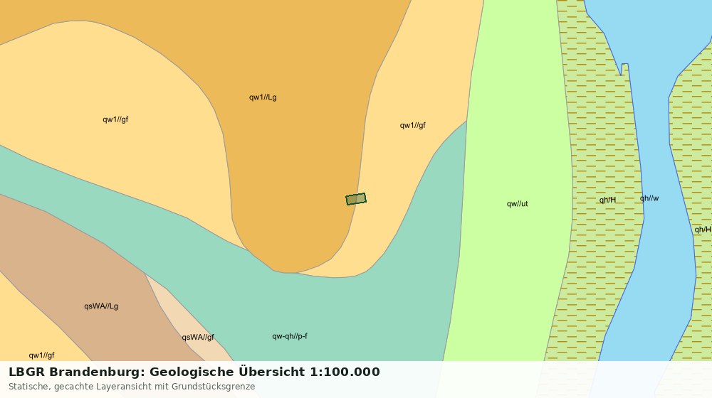 Statische Kartenansicht: LBGR Brandenburg: Geologische Übersicht 1:100.000