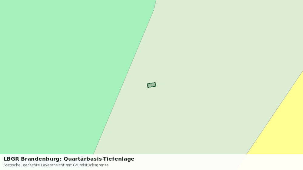 Statische Kartenansicht: LBGR Brandenburg: Quartärbasis-Tiefenlage