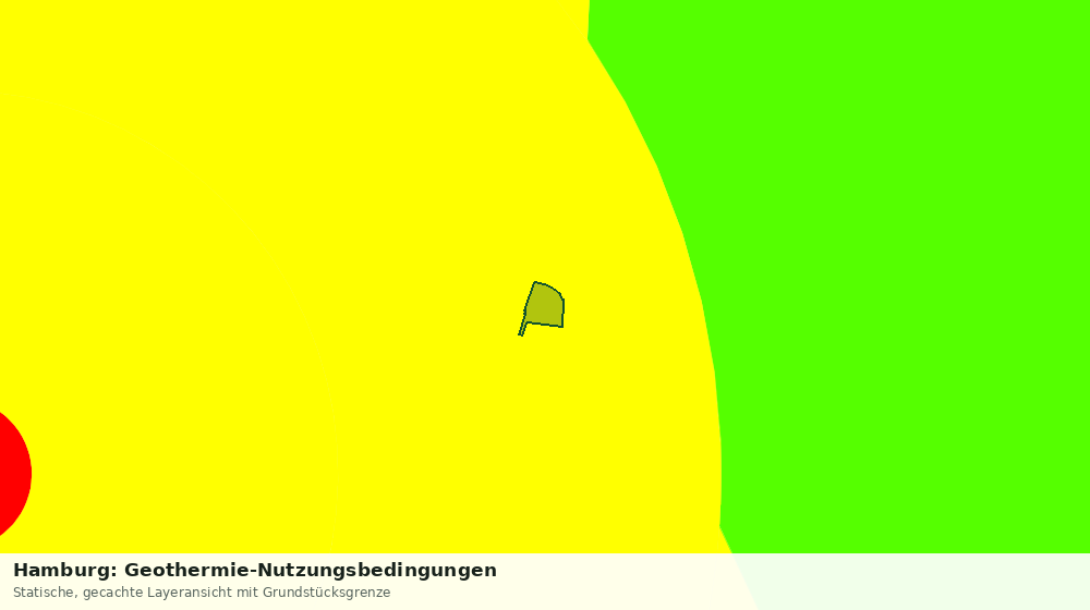 Statische Kartenansicht: Hamburg: Geothermie-Nutzungsbedingungen
