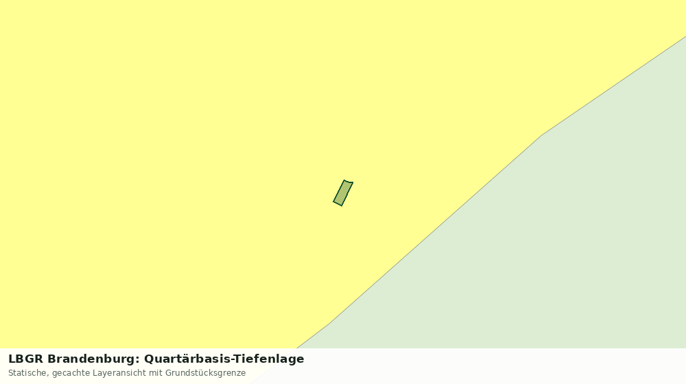 Statische Kartenansicht: LBGR Brandenburg: Quartärbasis-Tiefenlage