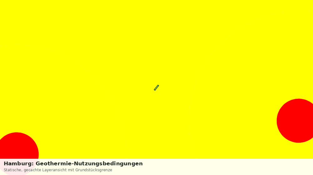 Statische Kartenansicht: Hamburg: Geothermie-Nutzungsbedingungen