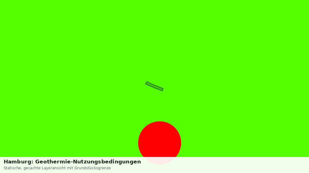 Statische Kartenansicht: Hamburg: Geothermie-Nutzungsbedingungen