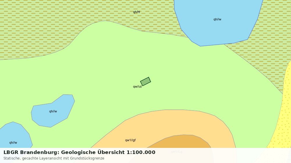 Statische Kartenansicht: LBGR Brandenburg: Geologische Übersicht 1:100.000
