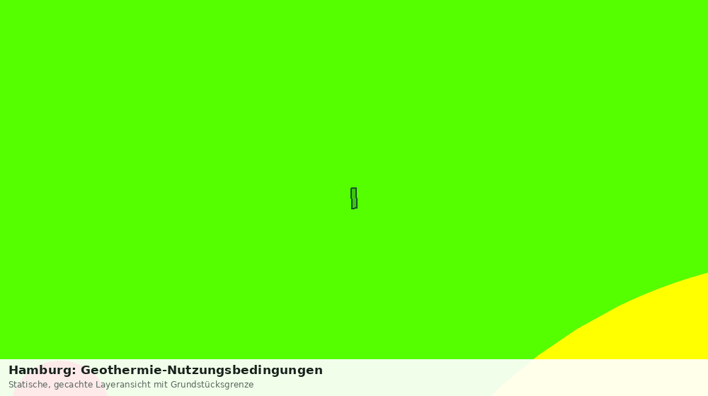 Statische Kartenansicht: Hamburg: Geothermie-Nutzungsbedingungen
