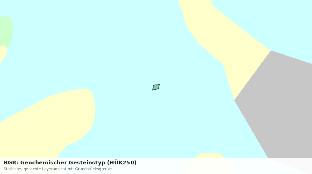 Statische Kartenansicht: BGR: Geochemischer Gesteinstyp (HÜK250)