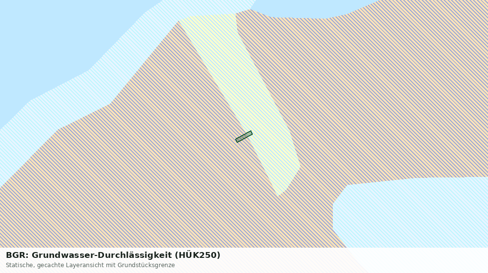 Statische Kartenansicht: BGR: Grundwasser-Durchlässigkeit (HÜK250)
