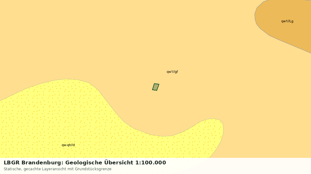 Statische Kartenansicht: LBGR Brandenburg: Geologische Übersicht 1:100.000