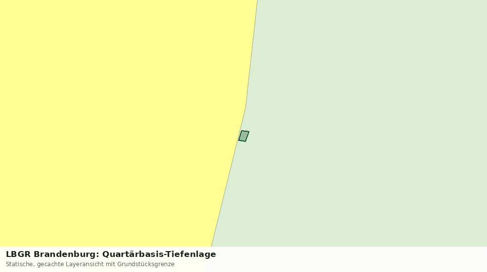 Statische Kartenansicht: LBGR Brandenburg: Quartärbasis-Tiefenlage
