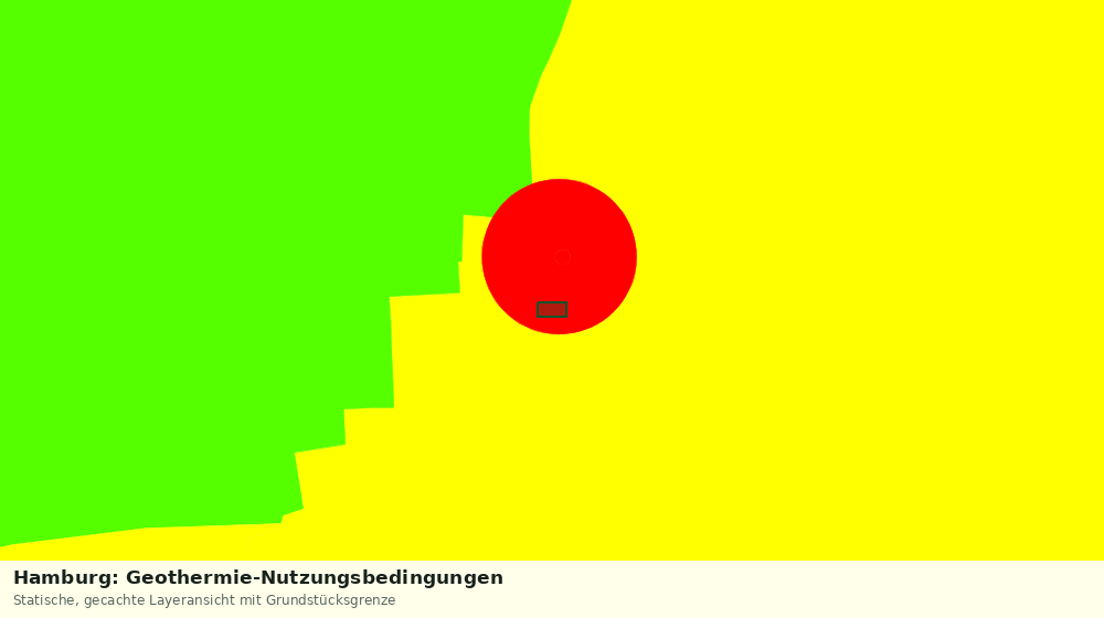 Statische Kartenansicht: Hamburg: Geothermie-Nutzungsbedingungen