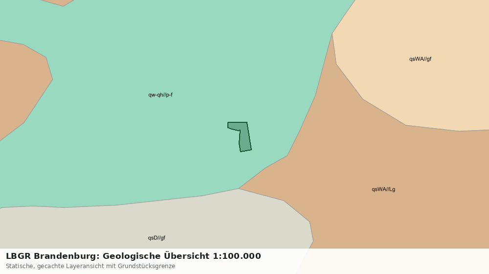 Statische Kartenansicht: LBGR Brandenburg: Geologische Übersicht 1:100.000