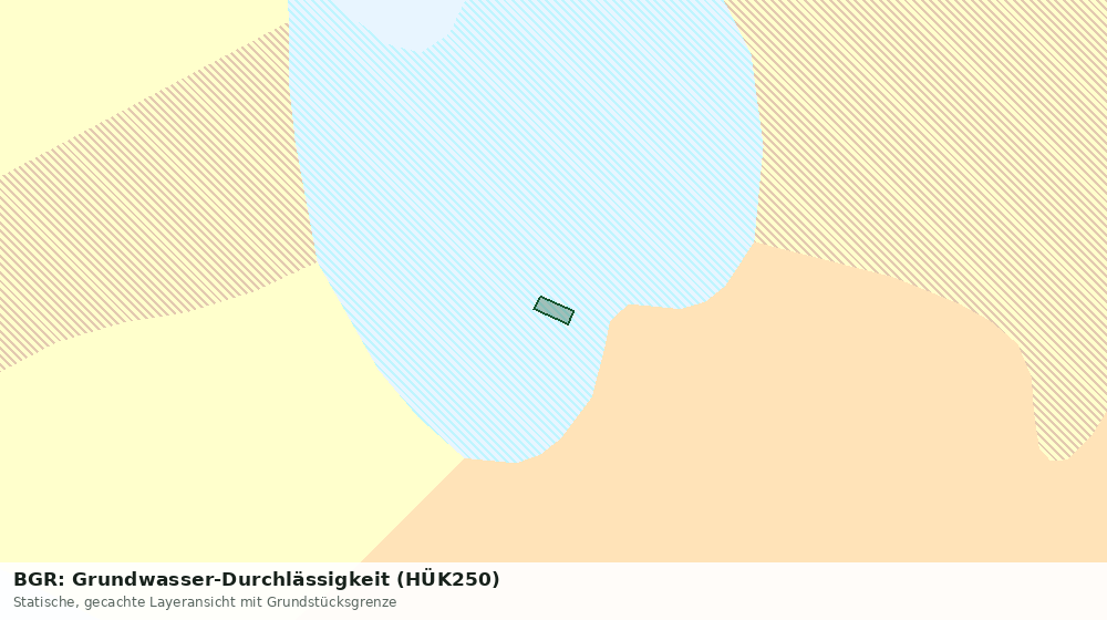 Statische Kartenansicht: BGR: Grundwasser-Durchlässigkeit (HÜK250)
